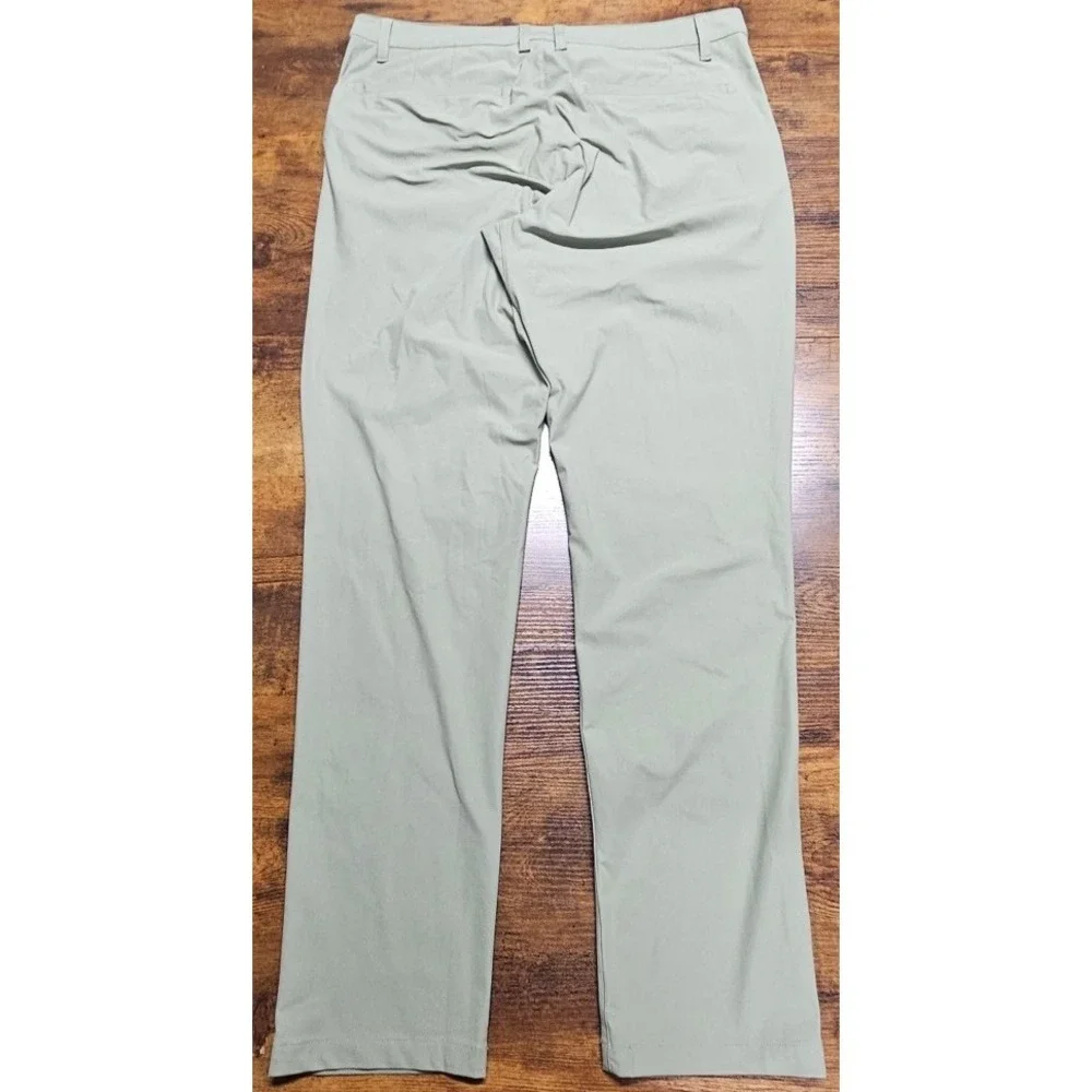 Rhone Commuter Slim Men's 36x32 Sage Green Casual Preppy Performance Golf Pants